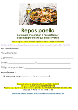 Reservation Paella